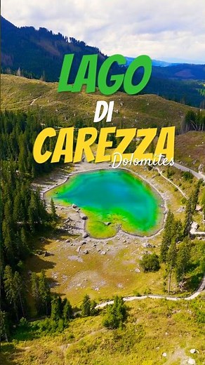 Lago di Carezza – Dolomites🌈| Italy’s Most Colorful Lake 🇮🇹#lagodibraies #dolomites #southtyrol
