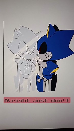 Sonic the Hedgehog Meeting with Metal Sonic in Sonic IDW Comics