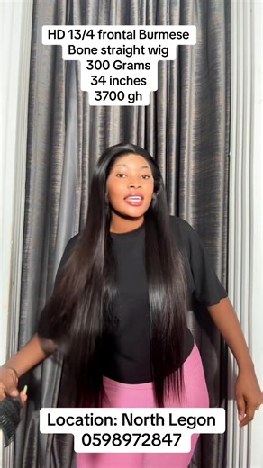 Burmese Bone Straight HD Lace Frontal Wig
