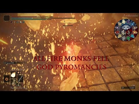 ELDEN RING - Convergence Mod Showcase - Fire Monks and Fell God Pyromancies