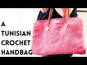 How To Make a Handbag | Tunisian Crochet Bag | Tunisian Crochet Pattern | Beginner Crochet Pattern |