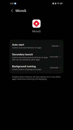 MicroG Bettry Optimization Enable