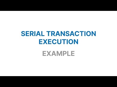Serial Transaction Execution Example | Database System