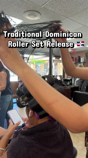 Dominican Roller Set: Traditional Technique for Big Volume & Smooth Roots