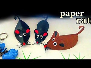 how to make paper rat for kids || how to make a paper mouse easy || paper rat for kids