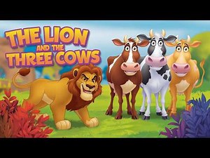The Lion and the Three Cows | Animated Moral Story for Kids | Tiny Toon TV