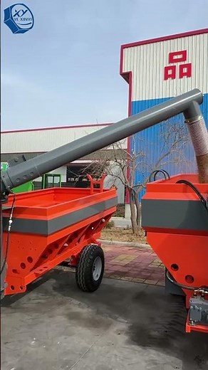 Grain & Fertilizer Transport Trailer | Loading and Unloading Process Demo #farming #agriculture