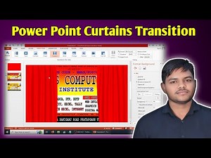 How to Add Curtains Transitions Animation Effect in PowerPoint Slide. #powerpoint