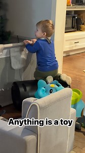 He turned my air purifier into a log roller. Maybe he needs a rocking horse. 🤔 He is so feral! 🤦🏻‍♀️ #toddler #parenting #momlife #fyp #fypシ゚viralシfypシ゚ #mom | The Dull Life of the Robinson’s Household