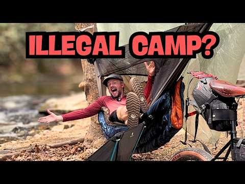 Solo Stealth Hammock Camping at a Busy Waterfall