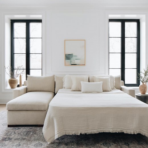 5.5M views · 4.8K reactions | Seeing guests in your future? Customize Sloan with a built-in sleeper for a living-meets-guest room. Order free swatches. | Interior Define | Facebook