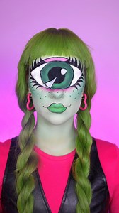 I'm back with another Monster High transformation 💚 IRIS CLOPS ✨ #sophiehannah #monsterhigh #monsterhighmakeup #irisclops | Sophie Hannah