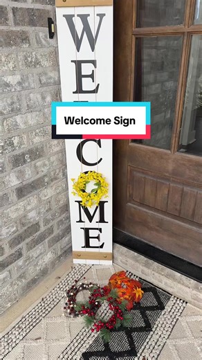 Welcome Sign for All Seasons! #welcomesign #homedecor #tiktokshopcreatorpicks