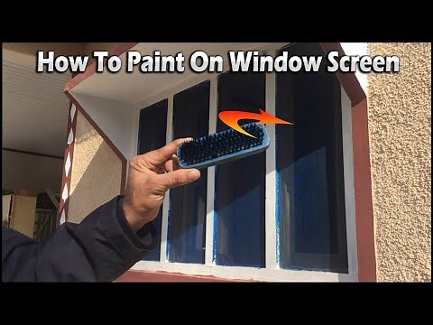 How to Paint On Window Screen