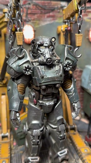 Fallout T-60 Power Armor Diorama #fallout #miniaturepainter
