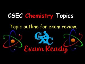 CSEC Chemistry Topics for Exam Review