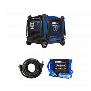DUROMAX 16,000-Watt Dual Fuel Inverter Generator with 25 ft. 50 Amp Power Cord and 50 ft. 15 Amp Extension Cord Combo - The Home Depot