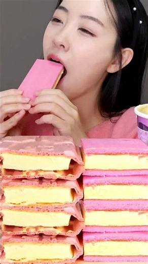 저당 is 라라스윗💛꿀이 쫀~딕하게 늘어나는 #저당 #꿀고구마모나카🍦