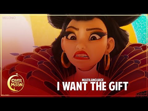 Over The Moon - "I want the gift!" (Multilanguage) [34 versions]