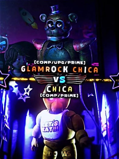 Glamrock Freddy vs Chica #fnafedit #wisedit