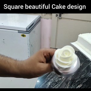 Square Cake Simple And Beautiful Cake Design Idea 2023 | Square Flower Cake Design | Sunil Cake Master