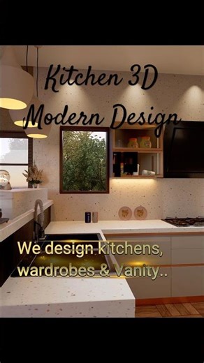 Kitchen 3D animation...#kichen #kitchendesign #kitchenremodel