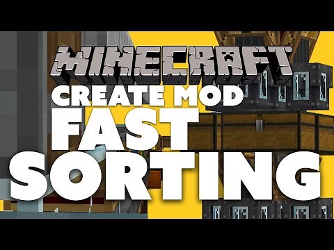 Minecraft: Create Mod 0.3 Item Sorting Showcase