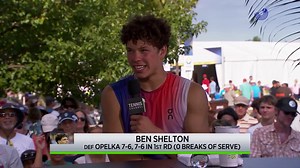 Ben Shelton discusses coaching and bad parking | Cincinnati first round