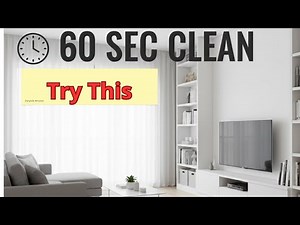 1-Minute Cleaning Routine That Actually Works