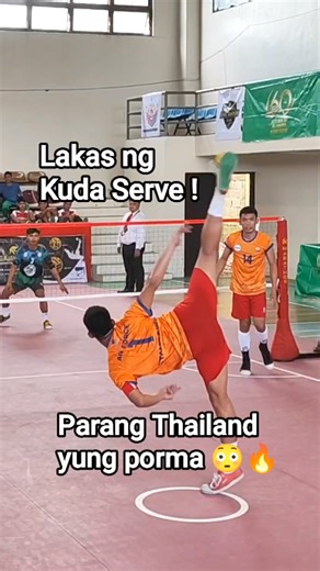 Lakas ng Kuda 😳 Pang Thailand yung porma ng Serve ! Solid 🔥 | MJO Takraw