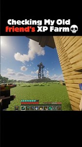 My Friend's Secret XP Farm is INSANE 💀 #minecraft #shorts #gaming