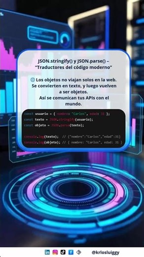 JSON.stringify() y JSON.parse() – “Traductores del código moderno”