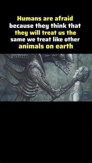 Why humans are afraid of aliens 😮😱 #aliens #trendingshorts