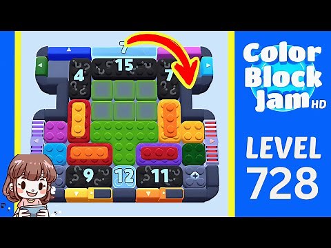 Color Block Jam Level 728 Solution Walkthrough