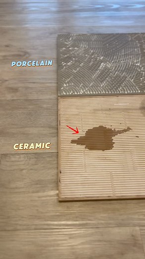 The Bathroom Guide on Instagram: "READ THIS ⬇️ Did you noticed the difference between ceramic vs porcelain tiles? 🚀P.S want to find the smartest layout for your bathroom? Take our quick quiz and we’ll guide you to the best layout considerations for your space! 💬 Comment “QUIZ” to get instant access and find out your perfect bathroom layout today! 👉🏻 Ceramic tiles act like a sponge, they soak up water because they’re porous. 👉🏻 Porcelain tiles? Practically waterproof, with a 99.9% non-porou