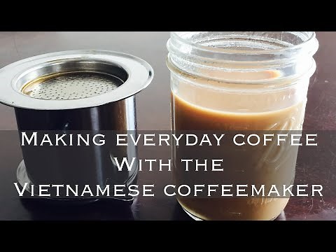 ☕ Making Regular Coffee using Vietnamese Coffee Filter Phin Everyday Caffè Americano by GemFOX Food