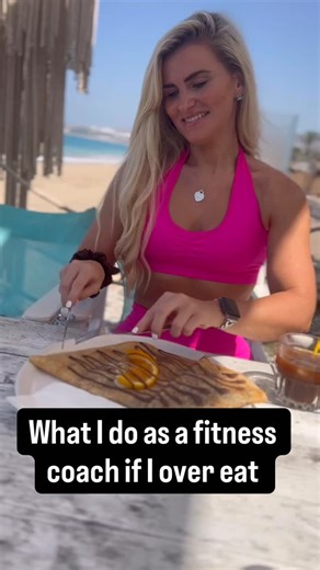 Online Fitness Coach- Dannielle 🏴󠁧󠁢󠁳󠁣󠁴󠁿🇦🇪 on Instagram: "What I do as a fitness coach if I over eat Get back on plan without cutting anything out ✅ Do normal activity NO crazy hours of cardio ✅ Make sure I am hydrated so my body regulates fluid ✅ Don’t beat myself up about it ✅ Go a nice walk the morning after ✅ Remember ONE meal or ONE ‘bad’ weekend won’t ruin your progress The scales will go up and it is NOT extra fat. It is water retention from the extra calories/carbs which will bal