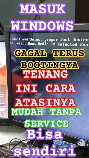 Computer won't enter Windows Reboot and Select proper Boot devices or insert Boot Media #computer