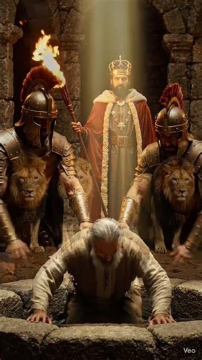 Daniel se libertando da cova dos leões