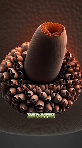 How Hair Really Grows on Your Head (Realistic 3D Anatomy)