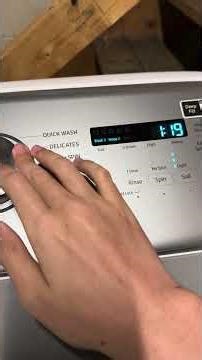 How to reset error codes on a Samsung washer