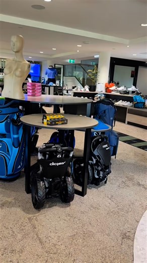 The Golf Shop team’s busy setting up a new display! Swing by in person to check it out! | Nelson Bay Golf Club