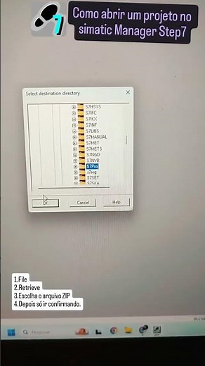 Abrir projeto no simatic manager step7