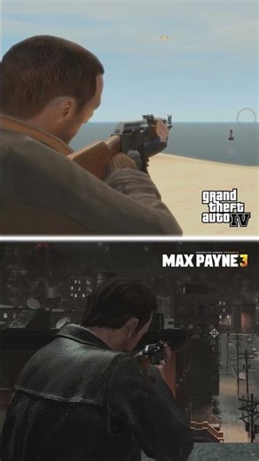 GTA 4 vs MAX PAYNE 3 - AK47 Comparison🎯