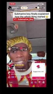 Submarine Boy Explains His Break Up #submarineboy #gehgeh #relatable #heartbreak #naijanews #gheghe