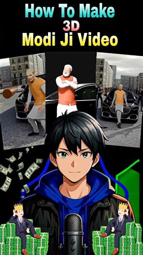 😱 3D Modi Ji Video Banane Ka Asli Tarika! Step-By-Step Guide 2025 🔥 #shorts #ytshorts #edit #viral