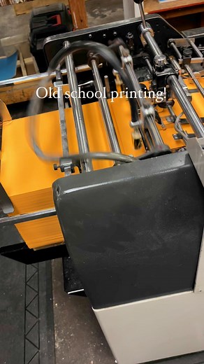 Sometimes it’s faster to print old school! 1 color catalog envelopes coming off the press. | FSI Print & Design LLC