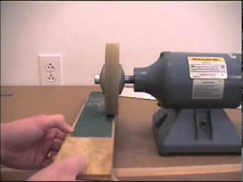 Dressing the ScotchBrite Wheel