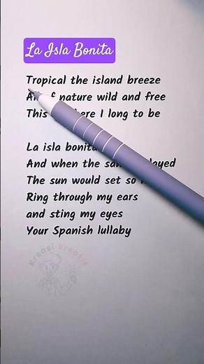 Sing Along & Learn English 🎤 | *La Isla Bonita* (Karaoke)