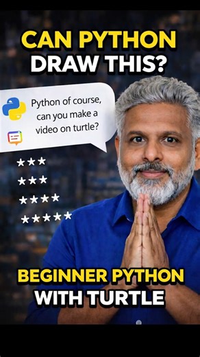 Python Meets Graphics - Star Pattern with Turtle #python #turtle #coding #learnpython #learn